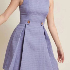 ModCloth Purple A-Line Sixties Party Dress New